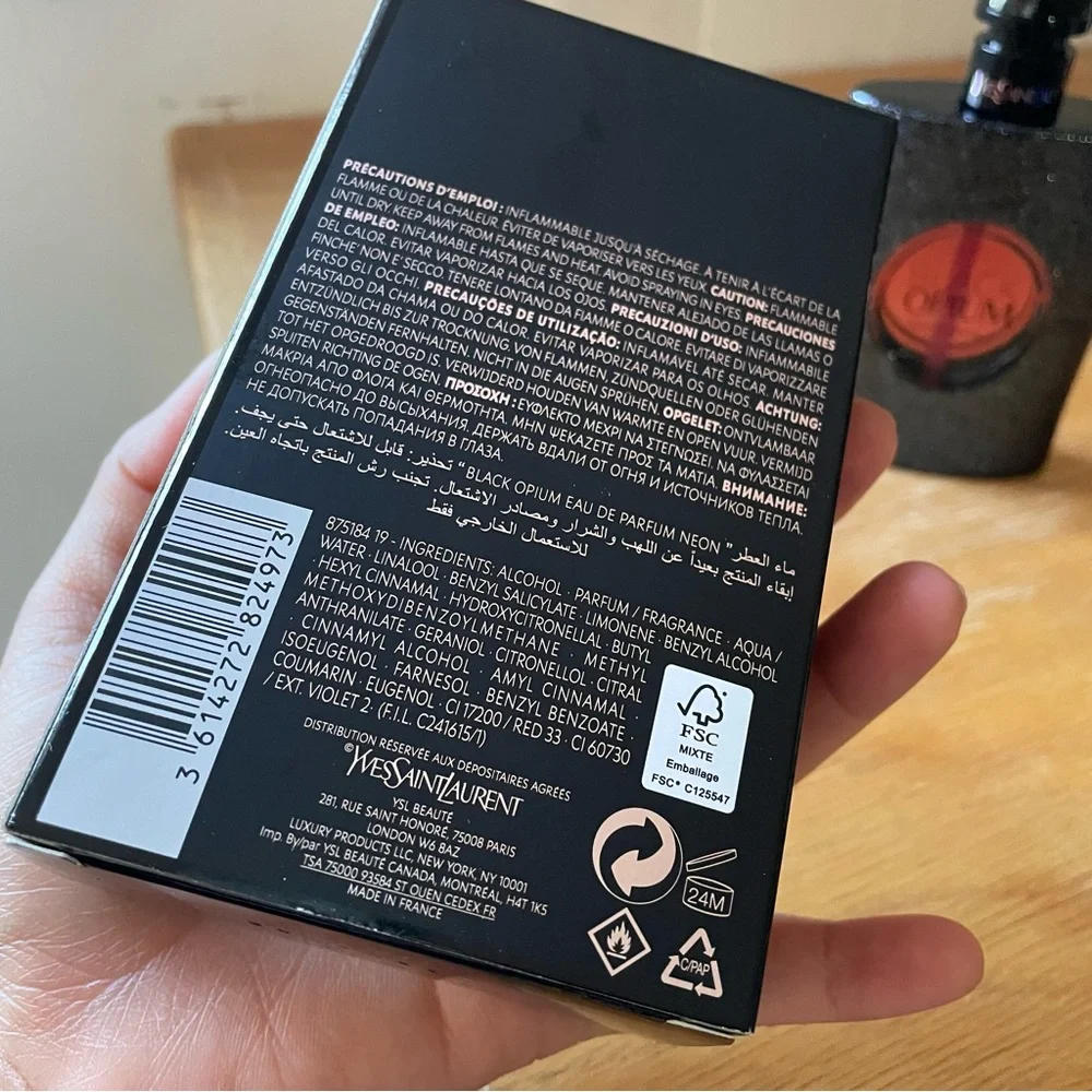 NIB Discontinued YSL Yves Saint Laurent BLACK OPIUM EAU DE PARFUM NEON 2.5 fl oz - Picture 12 of 12
